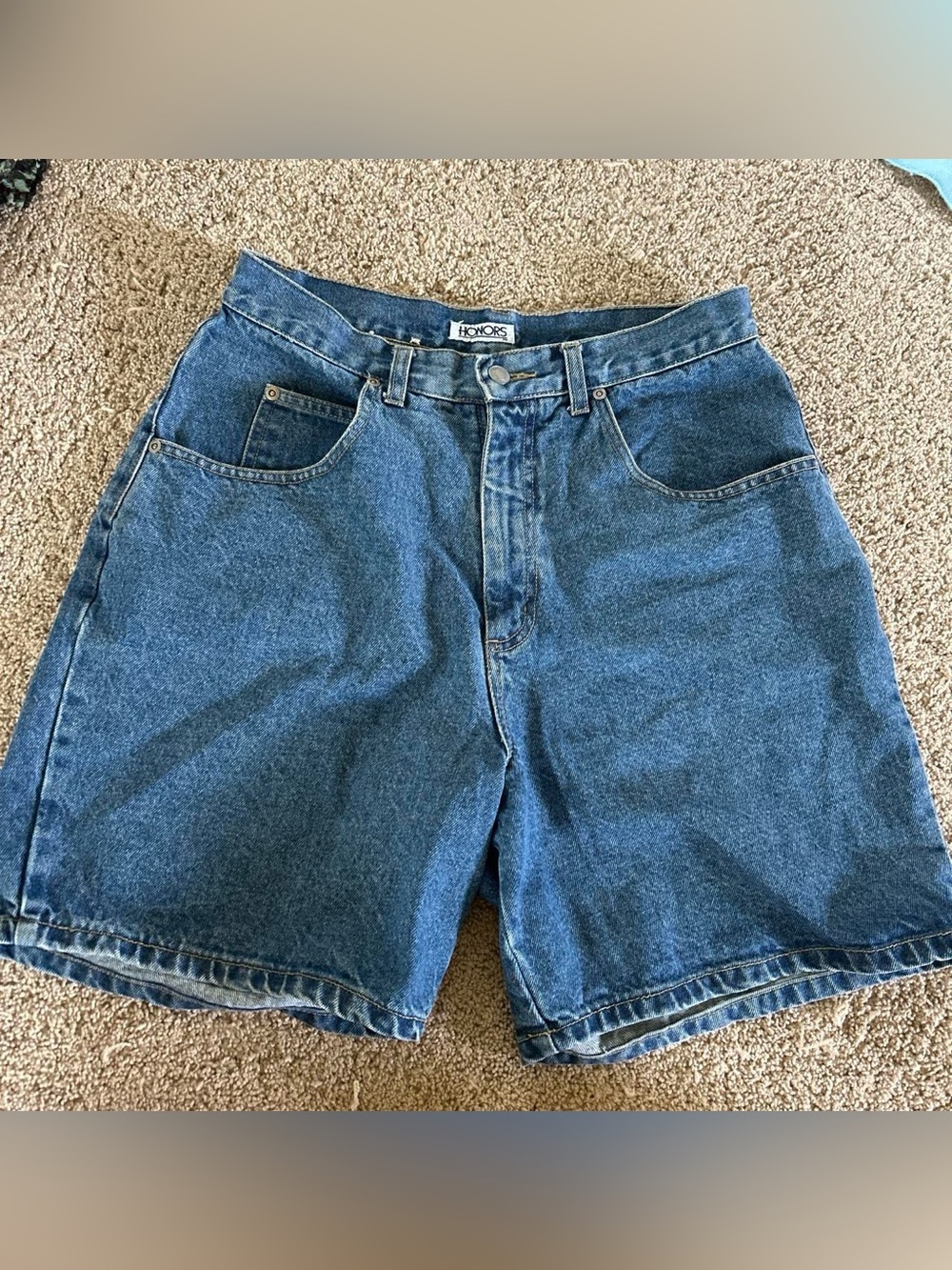 Vintage HONORS Blue Denim Shorts